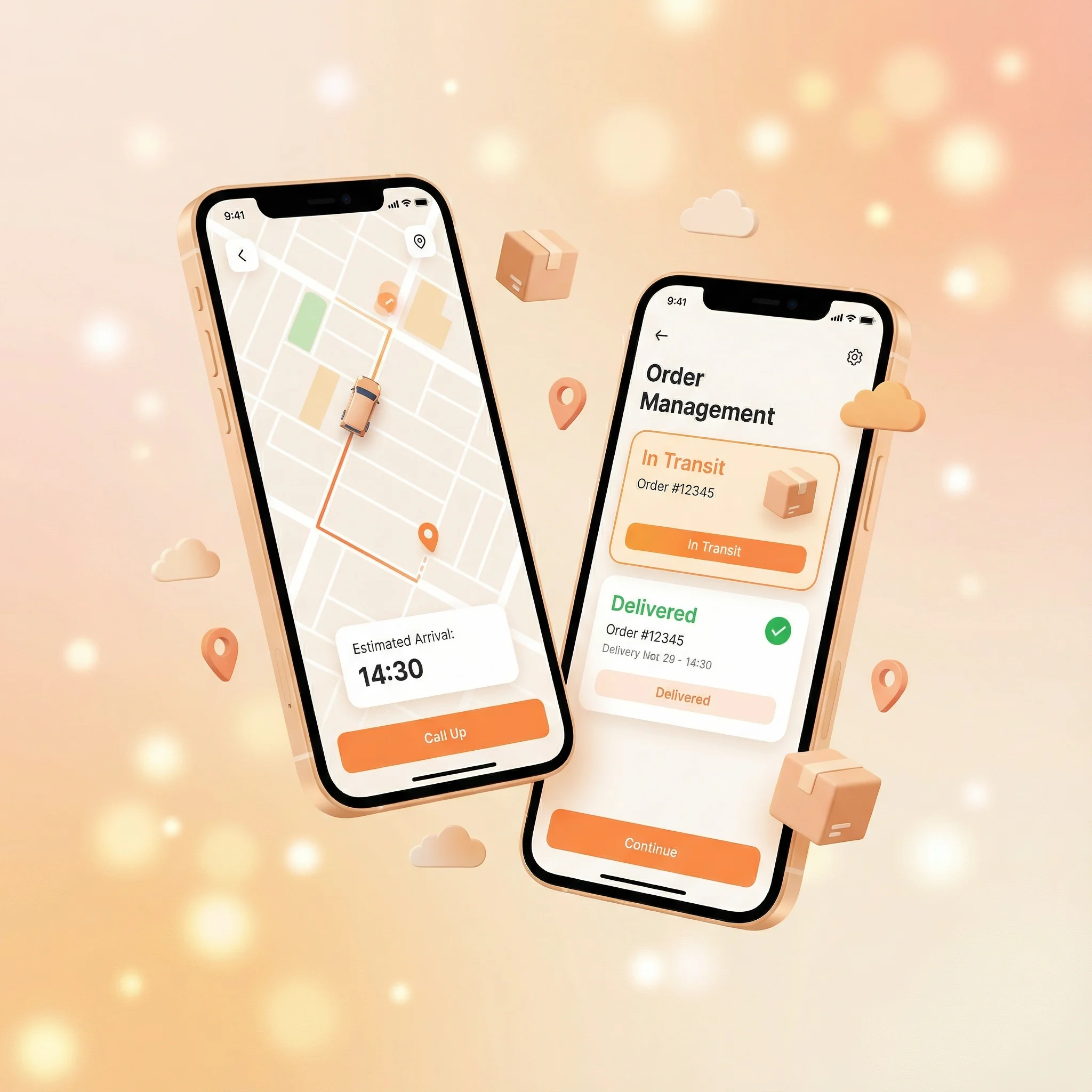 FastlyGo mobile app - delivery tracking and order management